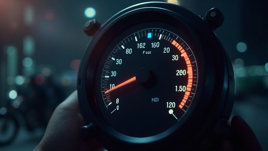 Snelheidsmeter die pagina laadtijd toont van 3.2 seconden naar 1.4 seconden na compressie